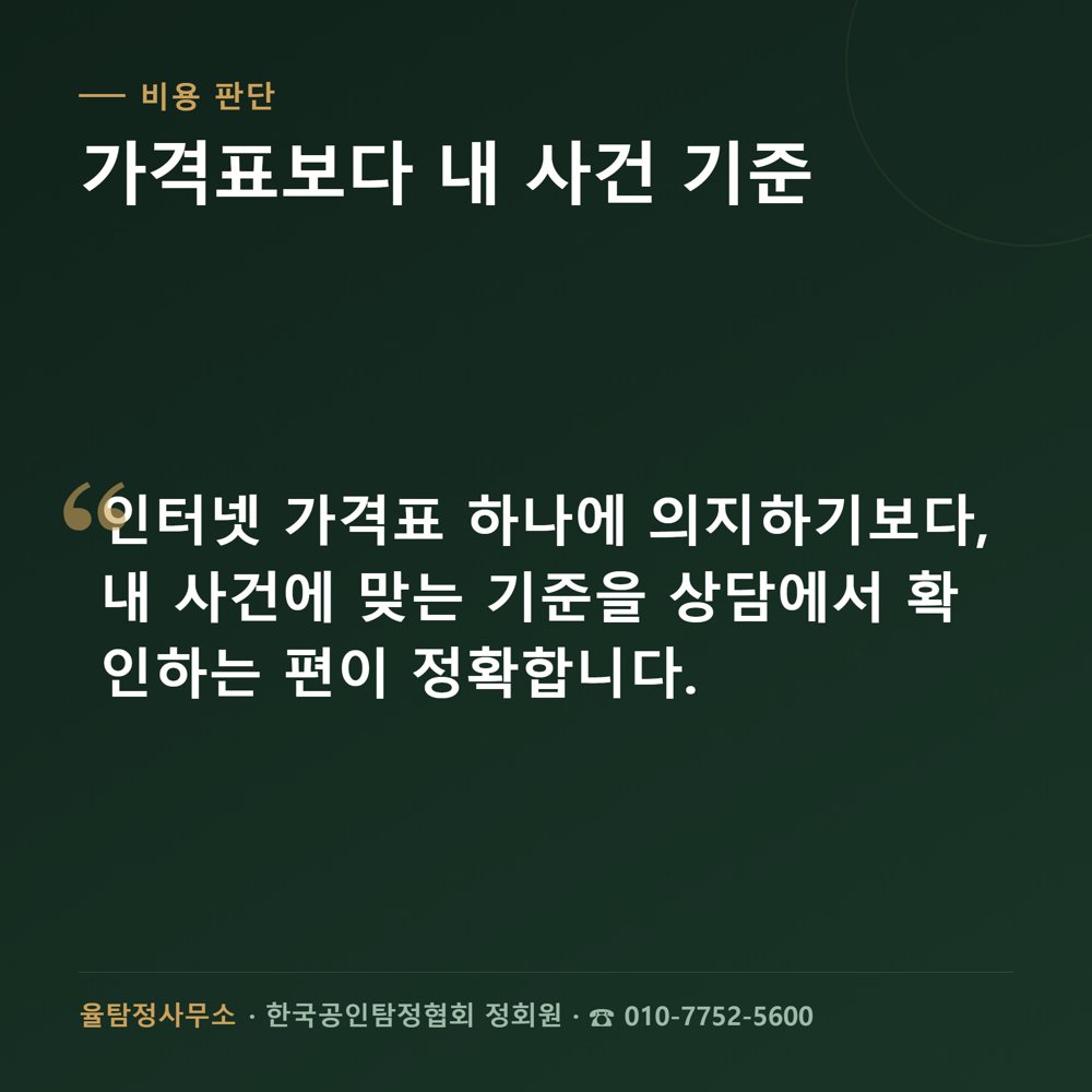 대구흥신소 상담·조사 관련 자료 1