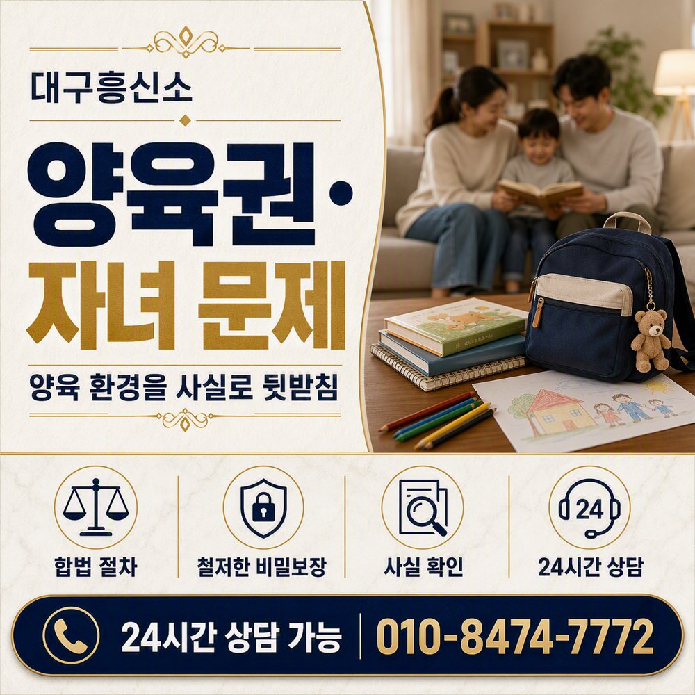 대구흥신소 양육권·자녀 문제 — 양육 환경을 사실로 뒷받침 대구흥신소 대구흥신소 양육권·자녀 문제 — 양육 환경을 사실로 뒷받침